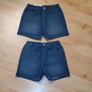 NWT (2) Uniqulo denim shorts size, 11-12